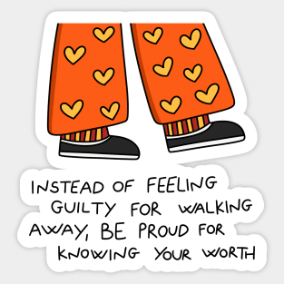 Know Your Worth Sticker